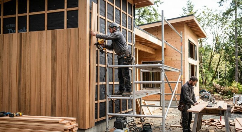 Cedar Cladding Installation in Calhoun, GA