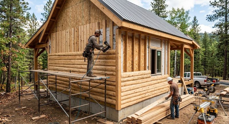 Log Siding Installation in Fairmount, GA