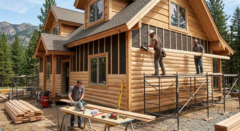 Log Siding Installation in Murray County, GA