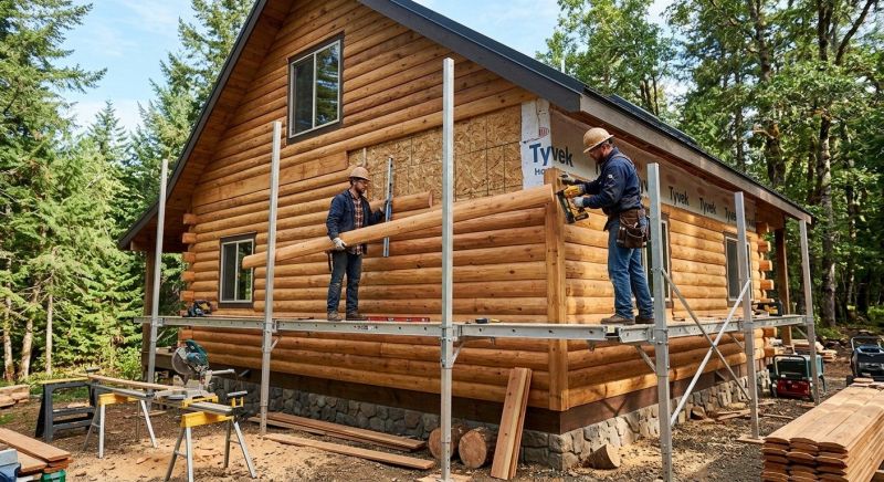 Log Siding Installation in Murray County, GA