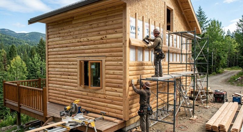 Log Siding Installation in Pickens County, GA