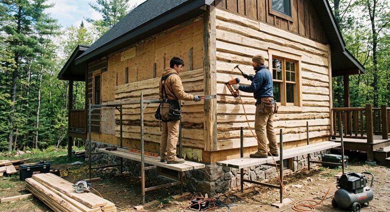 Log Siding Replacement in Calhoun, GA