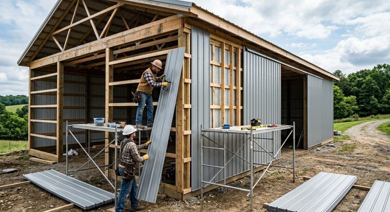 Metal Barn Siding Installation in Calhoun, GA