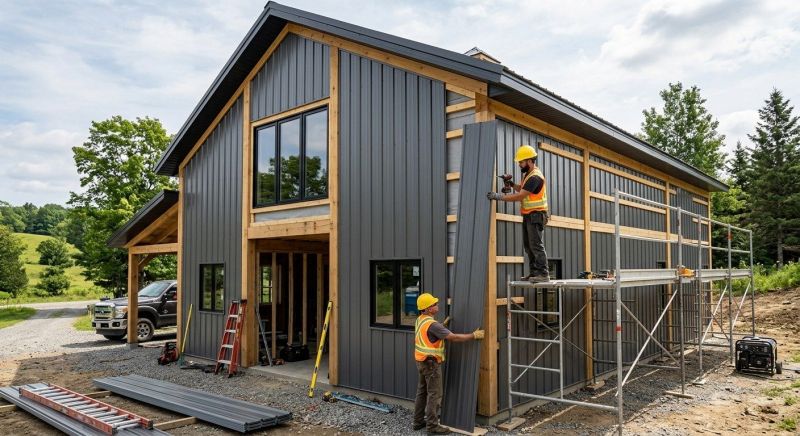 Pole Barn Siding Installation in Calhoun, GA