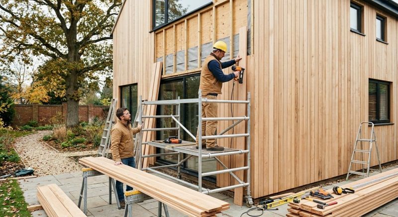 Wood Cladding Installation in Bartow County, GA