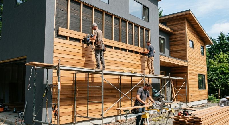 Wood Cladding Installation in Bartow County, GA
